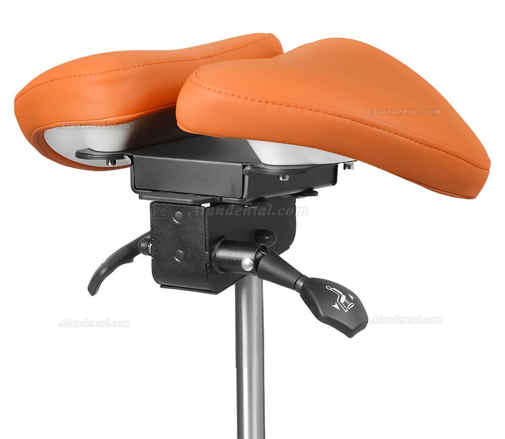 TYTC 096-2 Dental Hygiene Saddle Stool Ergonomic Double Flap Saddle Chair with Foot Control (9 Colors)